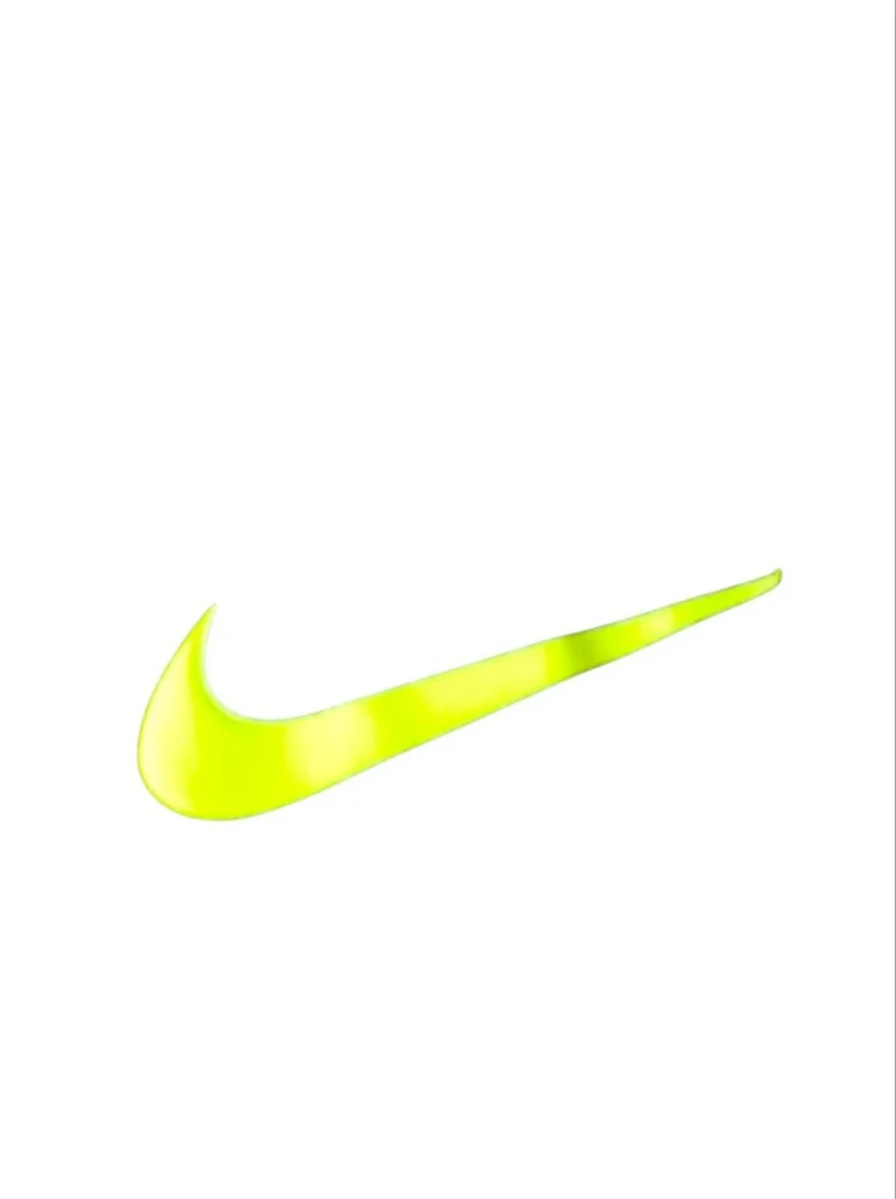 Nike Heather Gray Leggings with Neon Yellow Swoosh - Picture 2 of 5